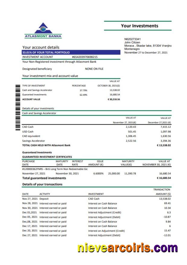 Montenegro Atlasmont excel pdf